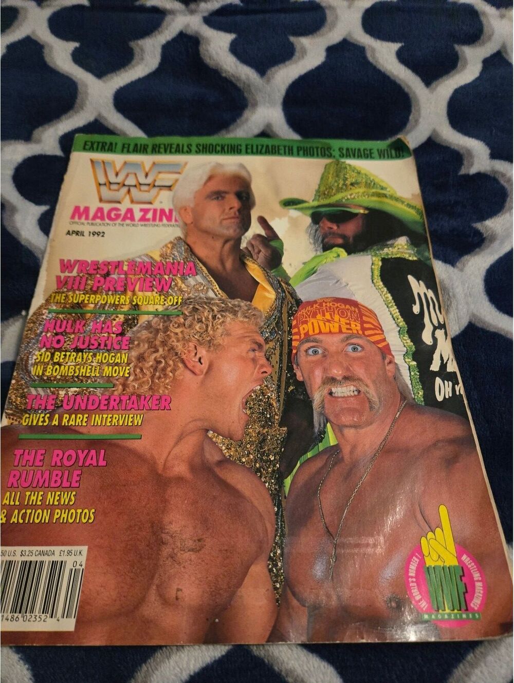 Vintage April 1992 WWF Magazine Rick Flair, Hulk Hogan, Randy Savage